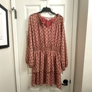 Collective Concepts Floral Mini Dress Size Large